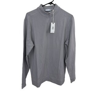 tasc Cloud 1/4 Zip Mens Medium Silver Grey French Terry Pullover TM616-040AB